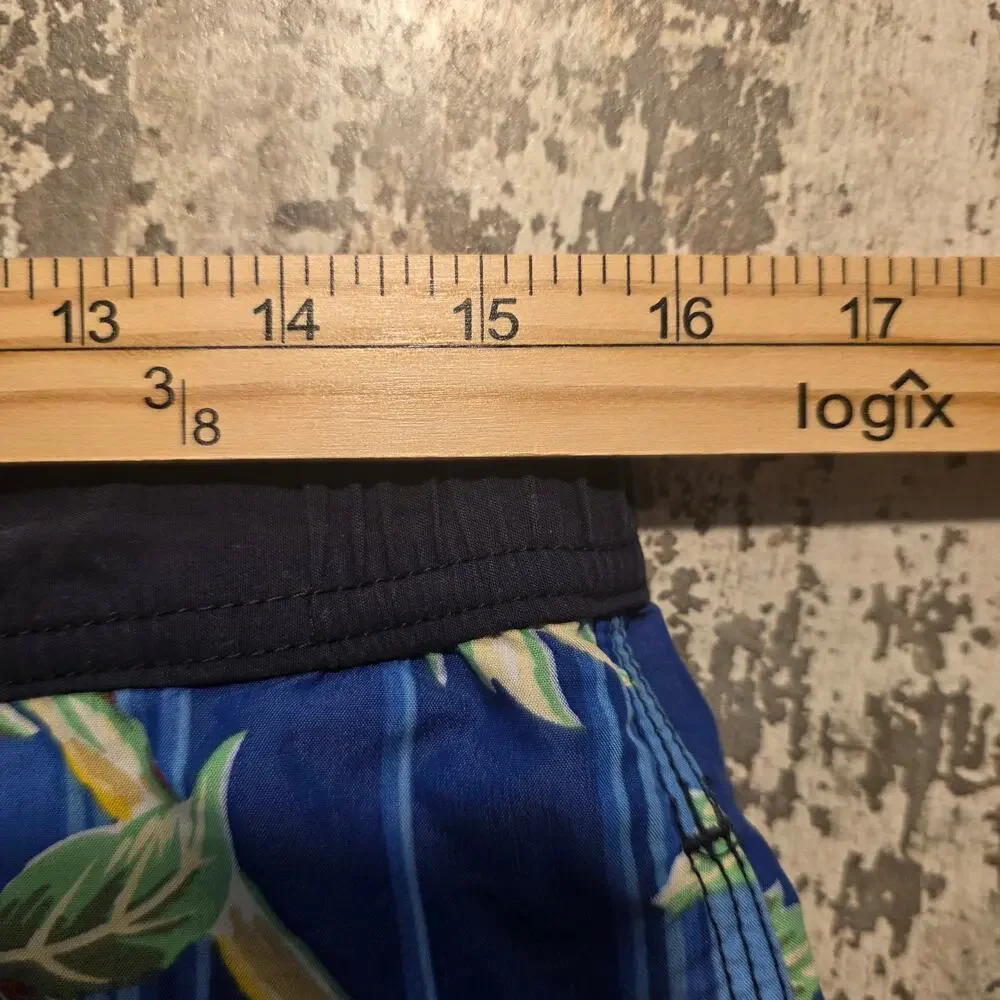 Tommy Hilfiger Vintage Tropical Swim Trunks With Liner Sz. Medium